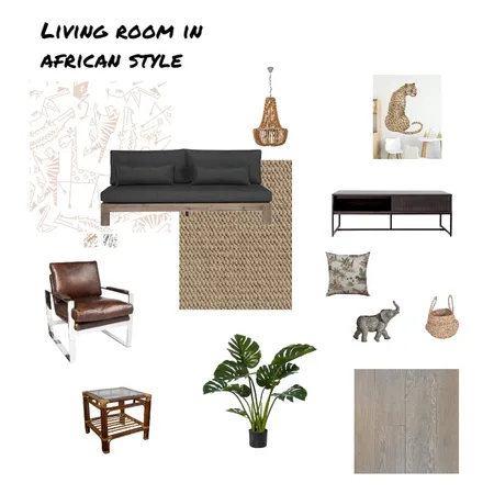 Livingroom in african style Interior Design Mood Board by SKurkela on Style Sourcebook
