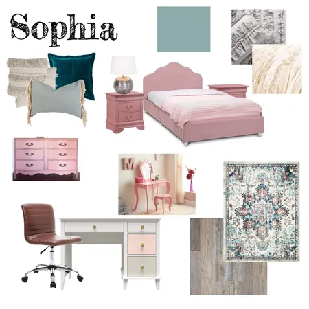 Sophia's Room Interior Design Mood Board by Mary Helen Uplifting Designs on Style Sourcebook