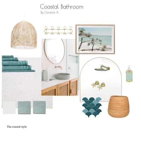 Coastal Bathroom Interior Design Mood Board by Caroline A. on Style Sourcebook