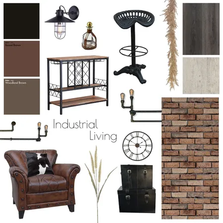 Industrial Living Interior Design Mood Board by duskee89 on Style Sourcebook