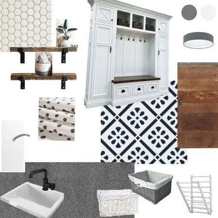 Mudroom/Laundry Sample Board_No Key Interior Design Mood Board by Nienke Offer on Style Sourcebook