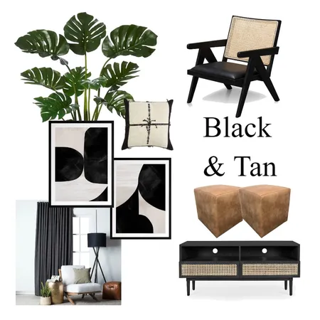 Black and Tan Interior Design Mood Board by Perelli Studio on Style Sourcebook