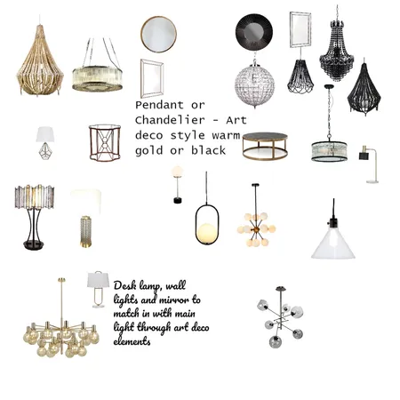 Pendant and Lights Interior Design Mood Board by ebonyb on Style Sourcebook