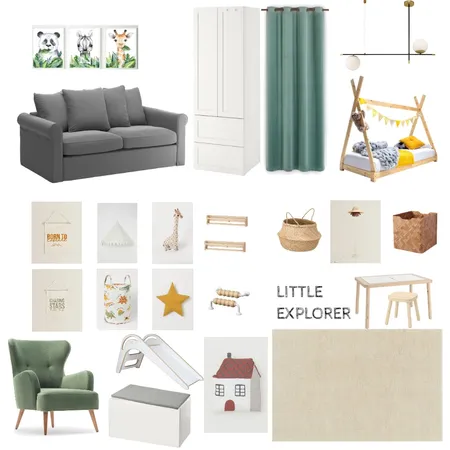 Ionela Kids Room v2 Interior Design Mood Board by Designful.ro on Style Sourcebook