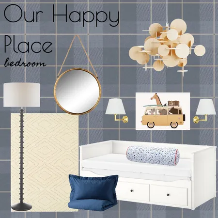 Our Happy Place - Tony's Bedroom Interior Design Mood Board by RLInteriors on Style Sourcebook