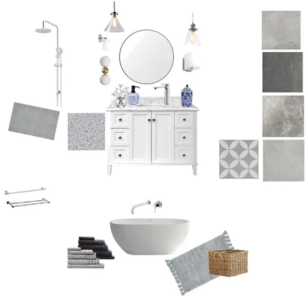 Hampton bathroom Interior Design Mood Board by nabiha.aljunied@gmail.com on Style Sourcebook