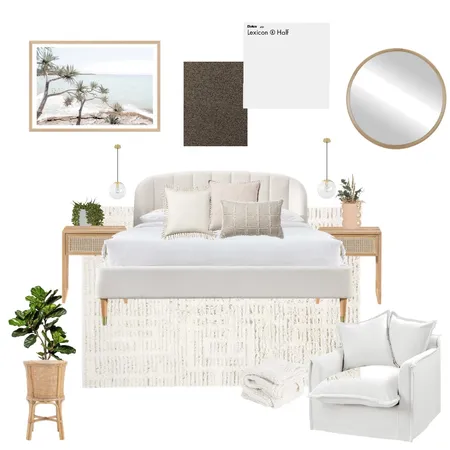 Earthy Coastal Bedroom Interior Design Mood Board by Hails11 on Style Sourcebook