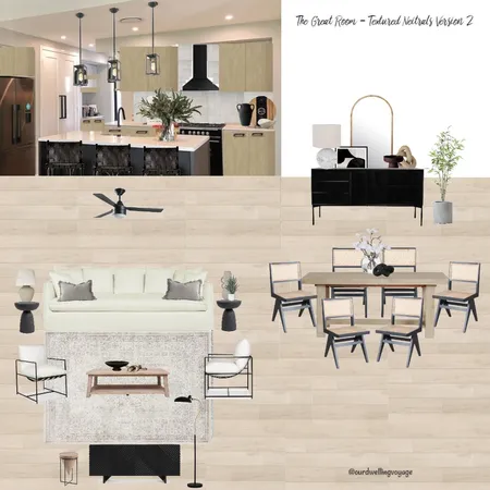 The Great Room - Textured Neitrals Version 2 Interior Design Mood Board by Casa Macadamia on Style Sourcebook