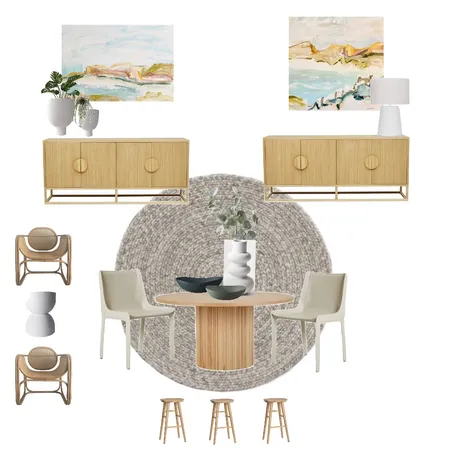 Seamist Circuit Dining Room Interior Design Mood Board by Briana Forster Design on Style Sourcebook