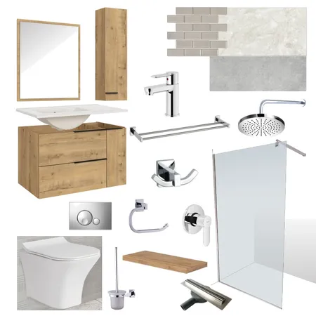 House Gasa - Master Bathroom Interior Design Mood Board by Nuwach Interiors on Style Sourcebook