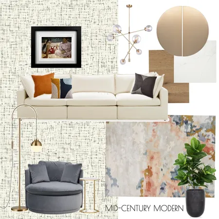 TC-Mid Century Modern Interior Design Mood Board by YAD on Style Sourcebook