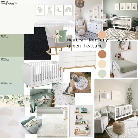 Baby Willis Neutral Sage Nursery Interior Design Mood Board by alarnalawrence on Style Sourcebook