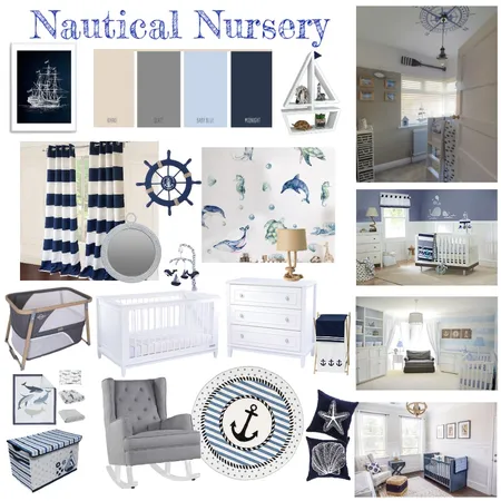 nautical nursery Interior Design Mood Board by likeaqueen on Style Sourcebook