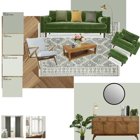 Green living room 1 Interior Design Mood Board by NatNatCai on Style Sourcebook