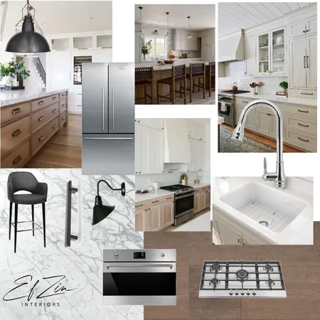 Contemporary classic Kitchen Interior Design Mood Board by EF ZIN Interiors on Style Sourcebook