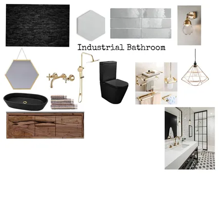 Industrial Bathroom Interior Design Mood Board by Daniella@2414 on Style Sourcebook