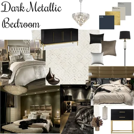 Metallic Glamour Interior Design Mood Board by rachweaver21 on Style Sourcebook