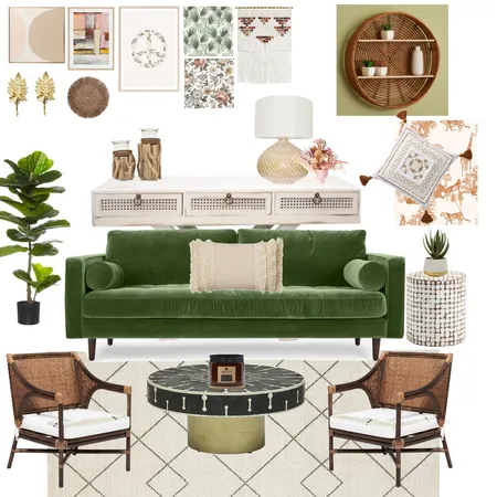 Anthro Velvet Interior Design Mood Board by Maegan Perl Designs on Style Sourcebook