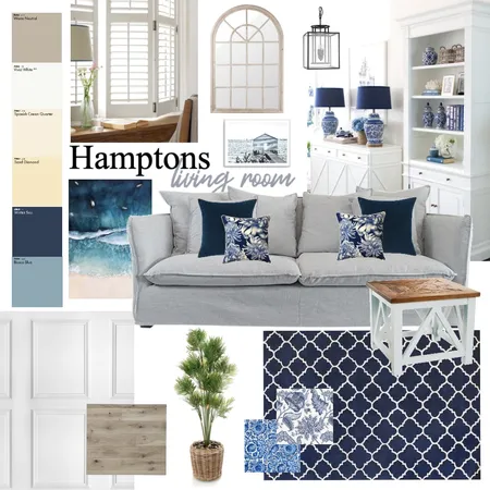 hamptons living room 2 Interior Design Mood Board by Interior Idealist on Style Sourcebook