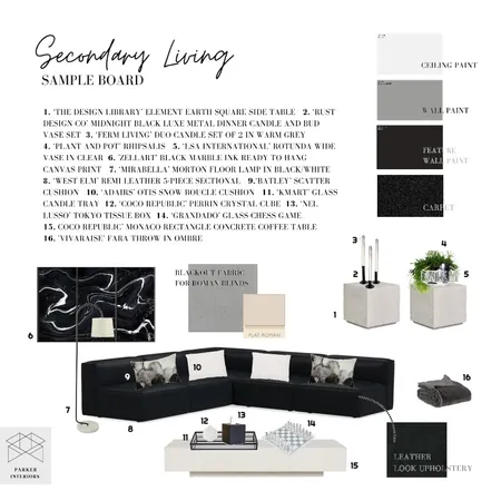 secondary living room Interior Design Mood Board by Zoeeparkerr on Style Sourcebook