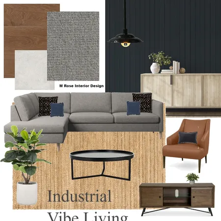 Industrial Vibe Living Interior Design Mood Board by STUDIO88 INTERIORS on Style Sourcebook