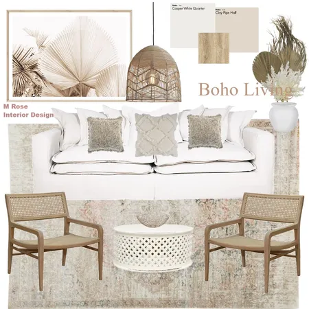 Boho Living Interior Design Mood Board by STUDIO88 INTERIORS on Style Sourcebook