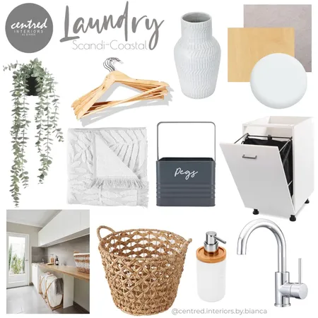 Laundry - Scandi Coastal Interior Design Mood Board by Centred Interiors on Style Sourcebook