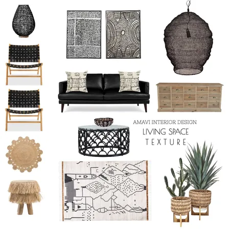 A M A V I . T E X T U R E D .  L I V I N G . S P A C E Interior Design Mood Board by AMAVI INTERIOR DESIGN on Style Sourcebook