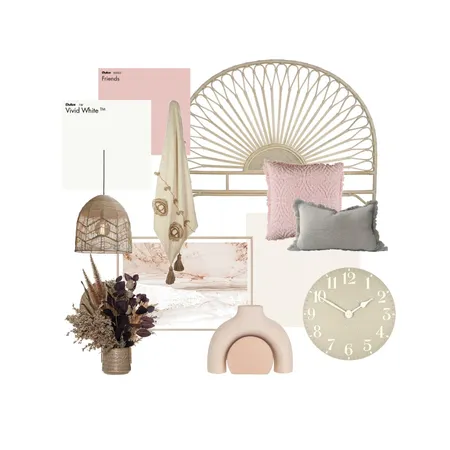 Pink and Cream Room 1 Interior Design Mood Board by emmaslade on Style Sourcebook