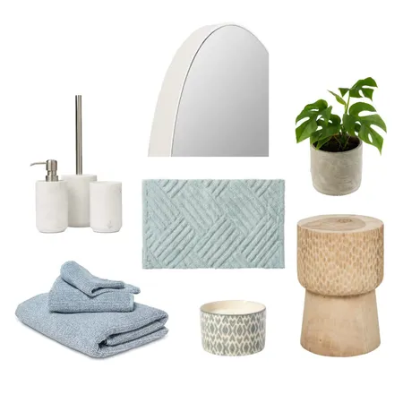 andgela and tony bathroom blue Interior Design Mood Board by Cabin+Co Living on Style Sourcebook