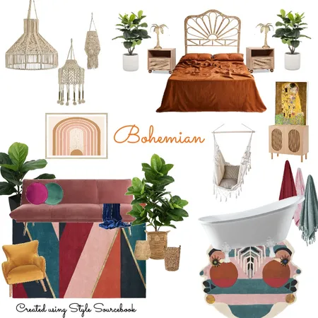 Bohemian Interior Design Mood Board by morganbeame on Style Sourcebook