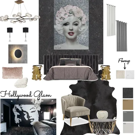Hollywood Glam Interior Design Mood Board by Monideepa Raha on Style Sourcebook
