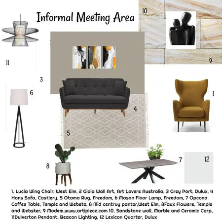 Informal Meeting Area Interior Design Mood Board by Cathyd on Style Sourcebook