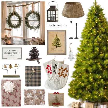 Farmhouse Christmas Interior Design Mood Board by Tayte Ashley on Style Sourcebook