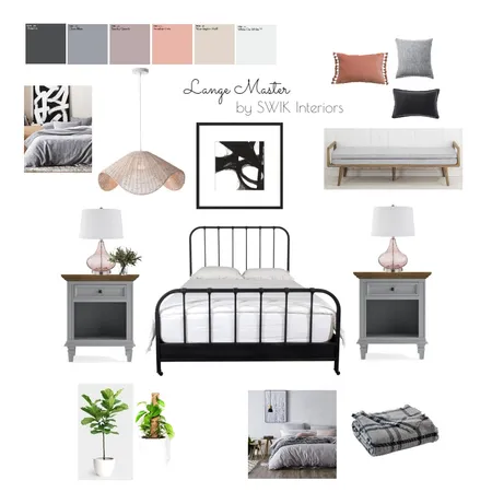 Master Bedroom Initial Ideas Interior Design Mood Board by Libby Edwards on Style Sourcebook