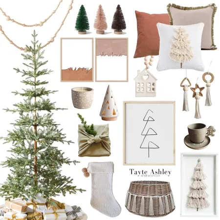 Boho Christmas Interior Design Mood Board by Tayte Ashley on Style Sourcebook