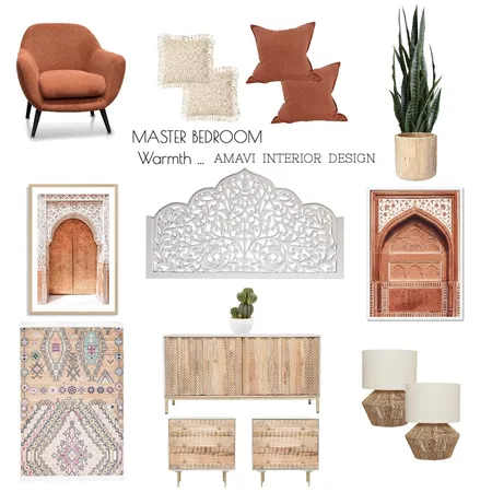 AMAVI INTERIOR DESIGN - MASTER BEDROOM Interior Design Mood Board by AMAVI INTERIOR DESIGN on Style Sourcebook