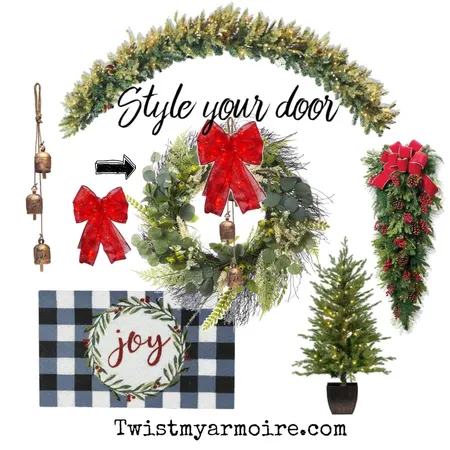 bell wreath Interior Design Mood Board by Twist My Armoire on Style Sourcebook