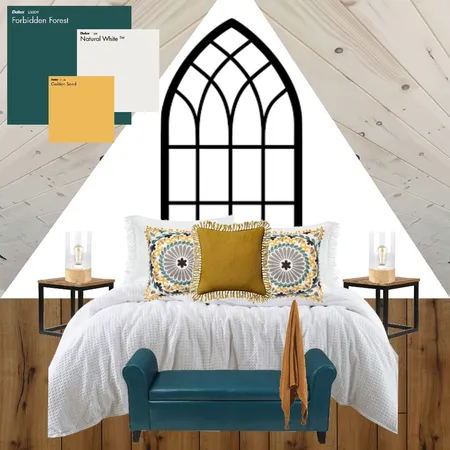 Cabin loft bedroom Interior Design Mood Board by Morrowoconnordesigns on Style Sourcebook