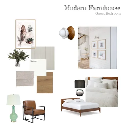 Modern Farmhouse guest Interior Design Mood Board by myhandinc on Style Sourcebook