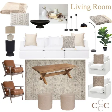 Kirby - Living Room Option 1 Interior Design Mood Board by Sarah Beairsto on Style Sourcebook