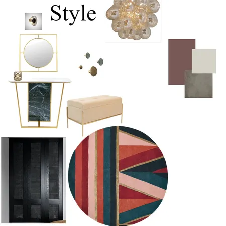 Module 9 HAll Interior Design Mood Board by BirnaA on Style Sourcebook