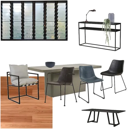 SIMES - Draft Concepts Industrial Dining Interior Design Mood Board by Kahli Jayne Designs on Style Sourcebook