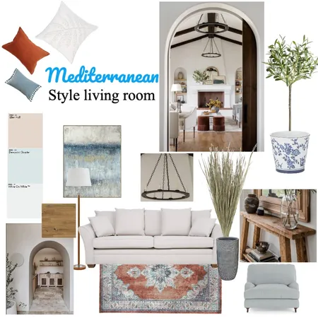 Mediterranean style living room 2 Interior Design Mood Board by Anastasiia Kosiuk on Style Sourcebook