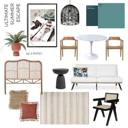 Summer Escape Interior Design Mood Board by msmbates on Style Sourcebook