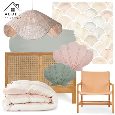 Girls Coastal Bedroom Interior Design Mood Board by THE ABODE COLLECTIVE on Style Sourcebook