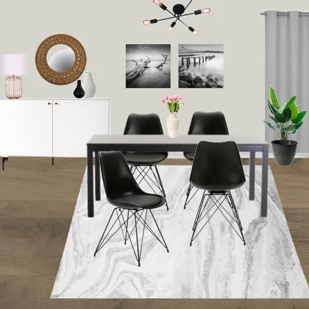 D1 - DINING ROOM CONTEMPORARY BLACK & WHITE Interior Design Mood Board by Taryn on Style Sourcebook