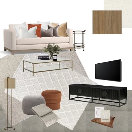 HAWKE - Draft Concepts Transitional Living Interior Design Mood Board by Kahli Jayne Designs on Style Sourcebook