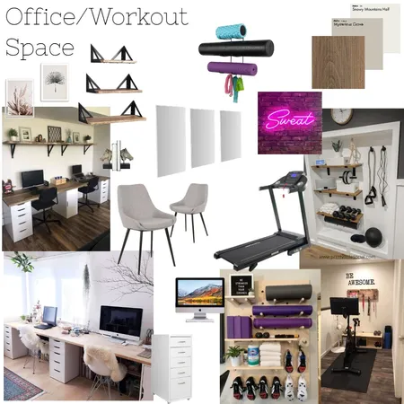 Office Gym Interior Design Mood Board by rachweaver21 on Style Sourcebook