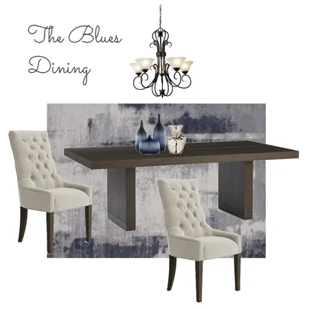 The Blues Apartment Dining Room Interior Design Mood Board by creative grace interiors on Style Sourcebook